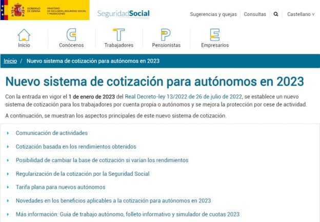 Nuevo Sistema De Cotización Para Autónomos A Partir De 2023